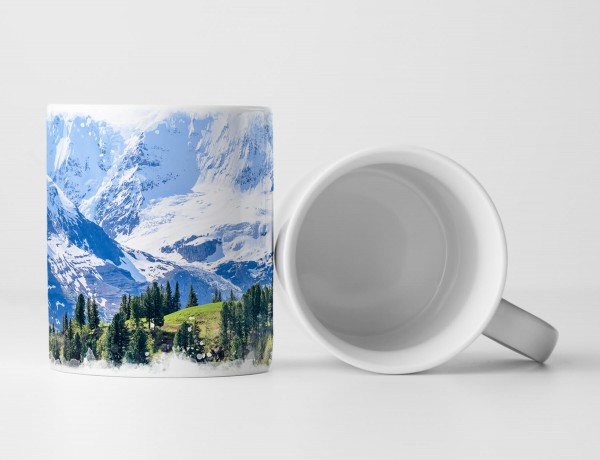 Paul Sinus Art Tasse Geschenk Alpenlandschaft Schweiz