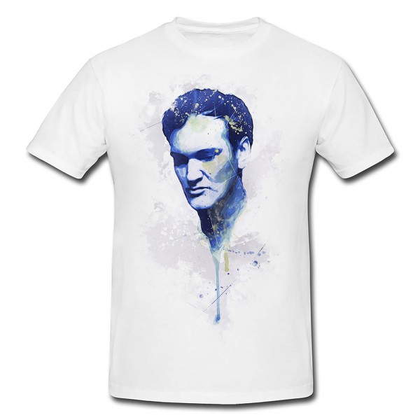 Paul Sinus Art Quentin Tarantino Premium Herren und Damen T-Shirt Motiv aus Paul Sinus Aquarell