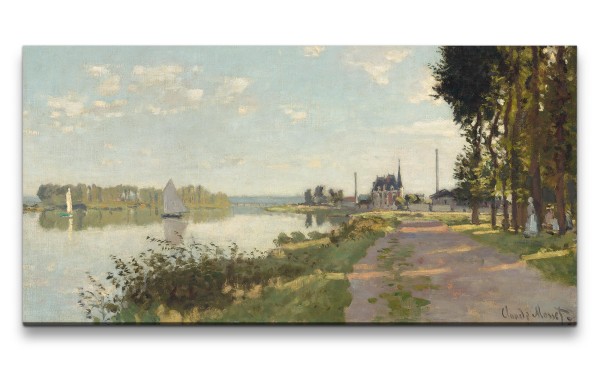 Paul Sinus Art Remaster 120x60cm Claude Monet Impressionismus weltberühmtes Wandbild Argenteuil See Weg Wunderschön