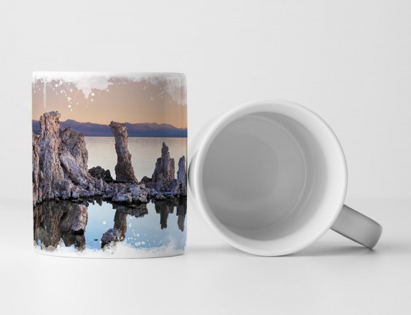 Paul Sinus Art Tasse Geschenk Landschaftsfotografie – Magischer Mono Lake Kalifornien USA