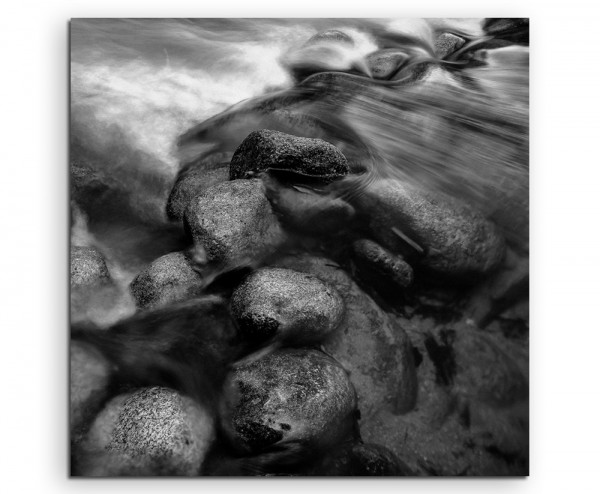 Paul Sinus Art Künstlerische Fotografie  Fluss am Kliff, Malaysia auf Leinwand exklusives Wandbild moderne Fotogra