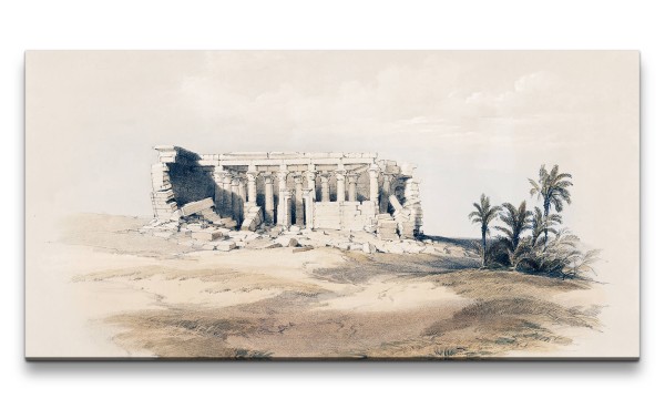 Paul Sinus Art Remaster 120x60cm Antiker Tempel Ägypten wunderschöne Illustration Kunstvoll