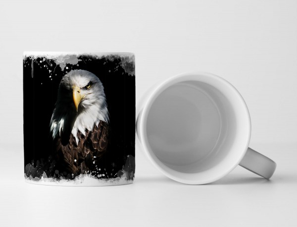 Paul Sinus Art Tasse Geschenk Tierfotografie- Kontrast Adler Portrait