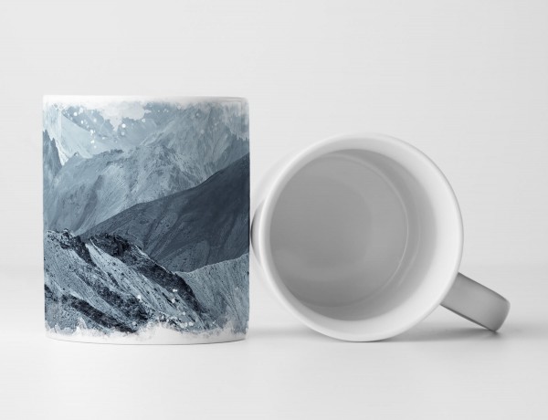 Paul Sinus Art Tasse Geschenk Naturfotografie – schwarze und weiße Felsen