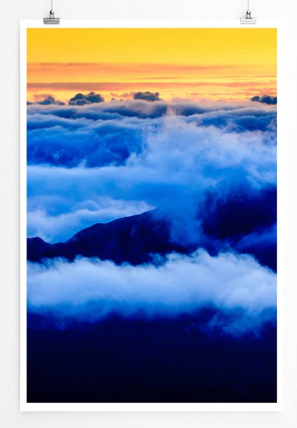 Paul Sinus Art Landschaftsfotografie 60x90cm Poster Malerisches Himmel über Hawaii