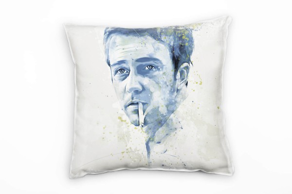 Paul Sinus Art Edward Norton Fight Club Deko Kissen Bezug 40x40cm für Couch Sofa Lounge Zierkissen