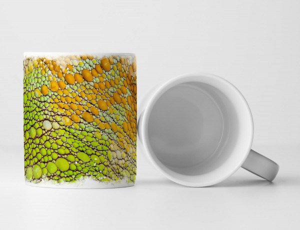 Paul Sinus Art Tasse Geschenk Künstlerische Fotografie – Detailaufnahme von Chamäleonhaut