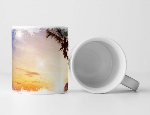 Paul Sinus Art Tasse Geschenk Landschaftsfotografie – Sonnenuntergang über dem Meer