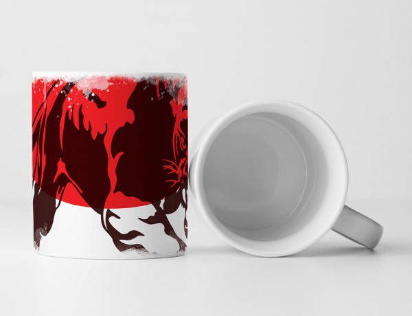 Paul Sinus Art EAU ZONE Motiv Spruch Tasse Geschenk