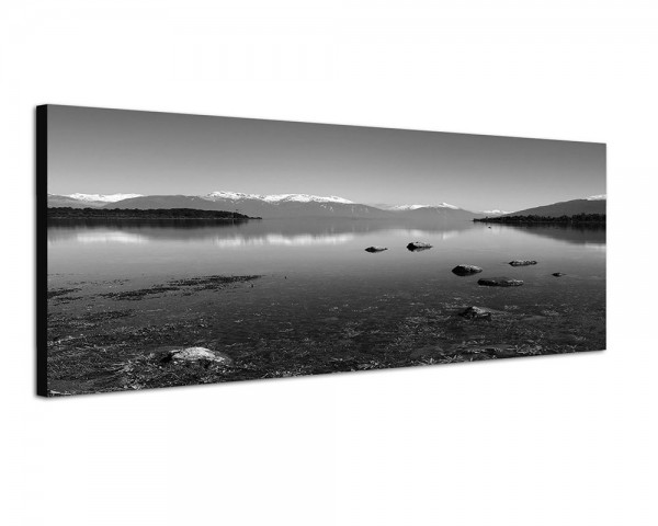 150x50cm Neuseeland Berge See Spiegelung