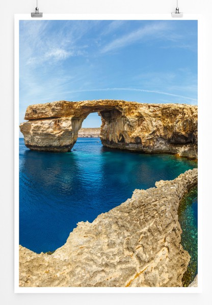 Paul Sinus Art 90x60cm Poster Gozo Insel Malta