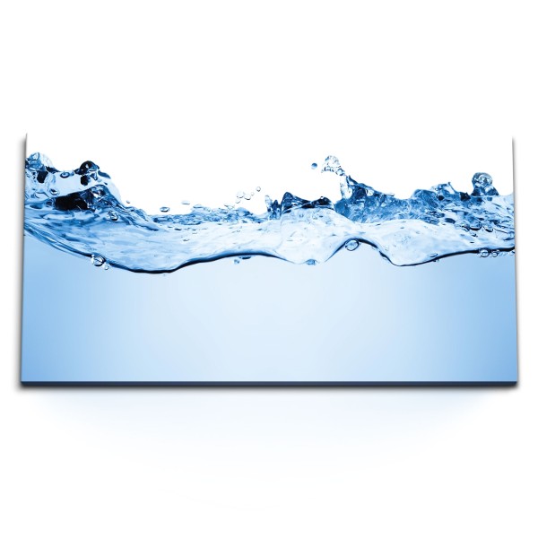 Paul Sinus Art Kunstdruck Bilder 120x60cm Wasser Blau Hellblau Minimal Kunstvoll