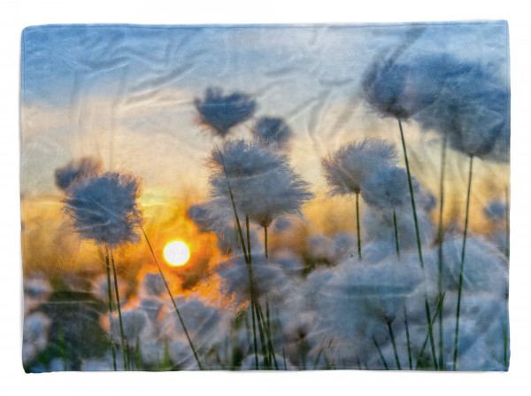 Paul Sinus Art Handtuch Strandhandtuch Saunatuch Kuscheldecke mit Fotomotiv Sonnenuntergang Fl