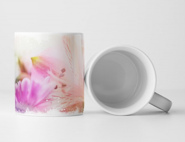 Paul Sinus Art Tasse Geschenk Naturfotografie – Orchideen in Zartrosa