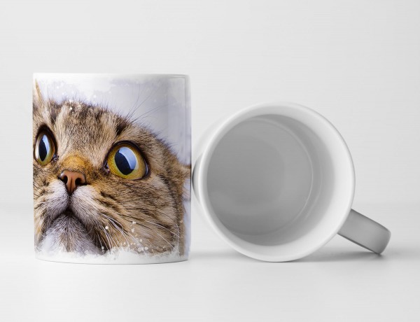 Paul Sinus Art Tasse Geschenk Fotografie – süße Katze – Cat