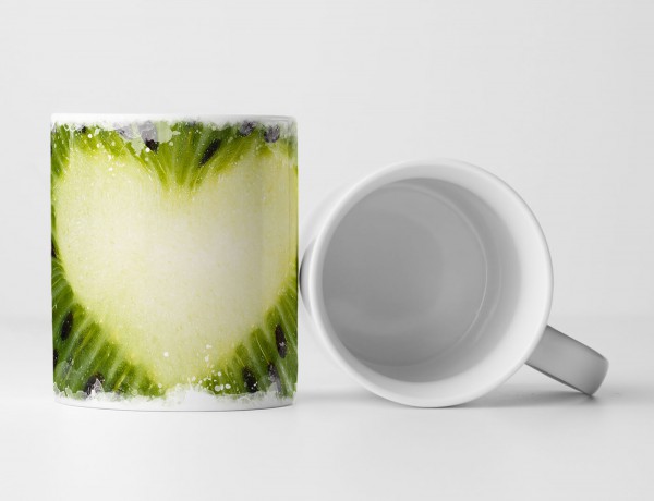 Paul Sinus Art Tasse Geschenk Fotografie – Kiwi mit Herz