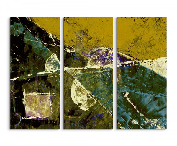 Paul Sinus Art 130x90cm Wandbild Abstrakt 608 -3x90x40cm