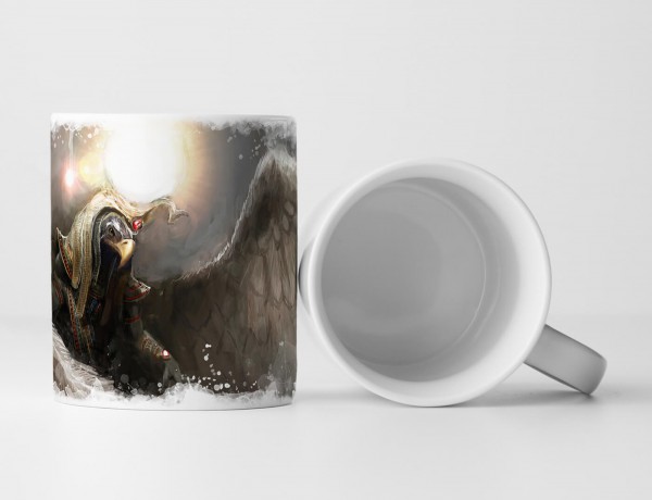 Paul Sinus Art Tasse Geschenk Bild – Mythologisches Wesen aus Adler und Amon Ra