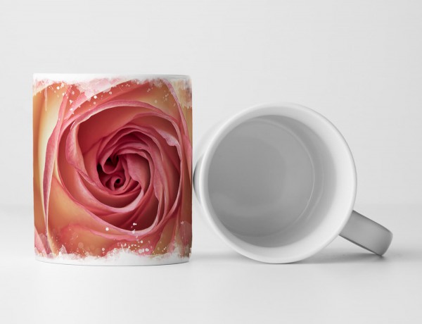 Paul Sinus Art Tasse Geschenk Naturfotografie – Cremefarbene Rose