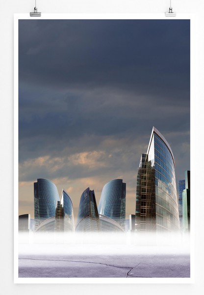 Paul Sinus Art Urbane Fotografie  Imaginäre Skyline 60x90cm Poster