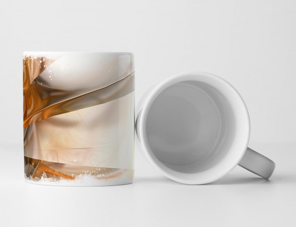 Paul Sinus Art Tasse Geschenk Digitale Grafik – Braune Schnittcollage