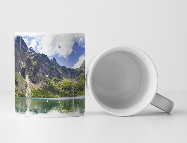 Paul Sinus Art Tasse Geschenk Landschaftsfotografie – See in den Tatra Bergen Polen