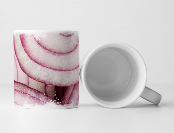 Paul Sinus Art Tasse Geschenk Food-Fotografie – Aufgeschnittene lila Zwiebel