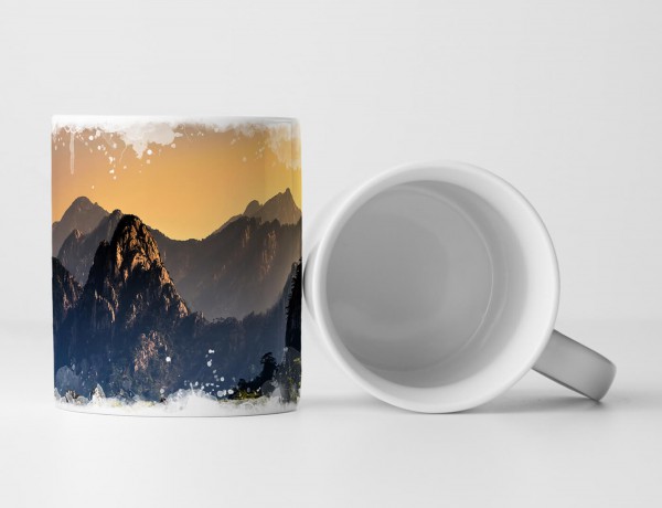 Paul Sinus Art Tasse Geschenk Landschaftsfotografie – Mt. Huangshan in Anhui China