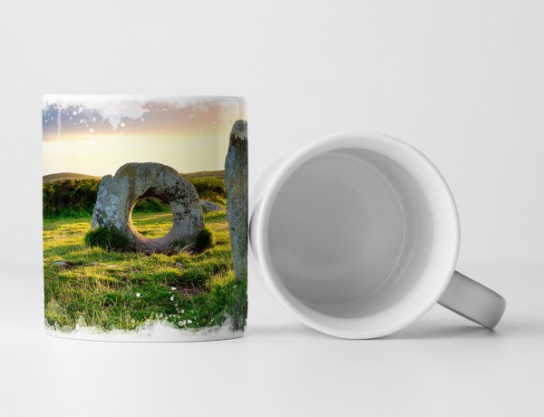 Paul Sinus Art Tasse Geschenk Landschaftsfotografie – Lochstein in Cornwall England