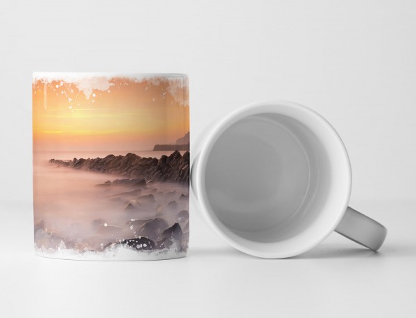 Paul Sinus Art Tasse Geschenk Landschaftsfotografie – Küste bei Kimmeridge in Dorset