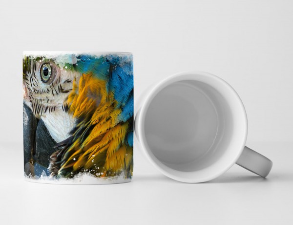 Paul Sinus Art Tasse Geschenk Tierfotografie – Ara im Porträt