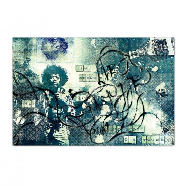Jimi Hendrix2, Art-Poster, 61x91cm