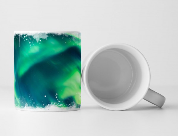 Paul Sinus Art Tasse Geschenk Naturfotografie – Fantastisches Nordlicht