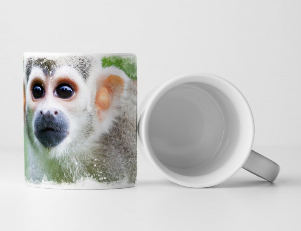 Paul Sinus Art Tasse Geschenk Tierfotografie – Bolivianischer Totenkopfaffe