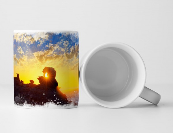 Paul Sinus Art Tasse Geschenk Landschaftsfotografie – Menorca bei Sonnenaufgang