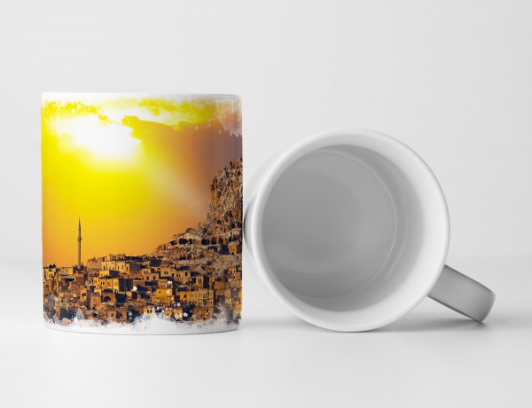 Paul Sinus Art Tasse Geschenk Landschaftsfotografie – Sonniges Cappadocia Abruzzen Italien