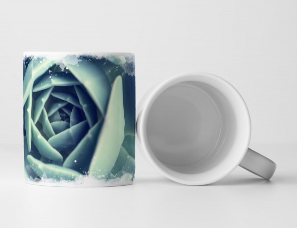 Paul Sinus Art Tasse Geschenk Kaktuspflanze makro