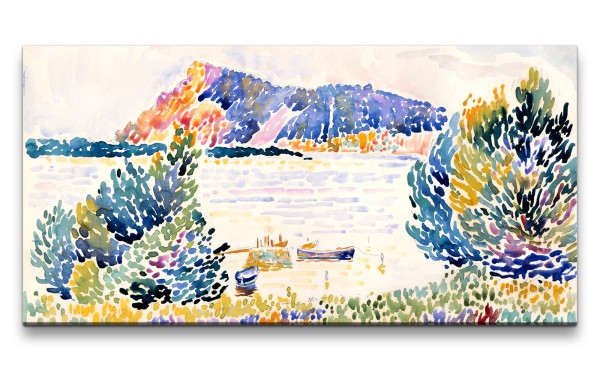 Paul Sinus Art Remaster 120x60cm Henri Edmond Cross weltberühmtes Wandbild Impressionismus Farbenfroh Cap Nègre