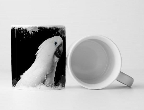 Paul Sinus Art Tasse Geschenk Tierfotografie – Kakadu in weiß