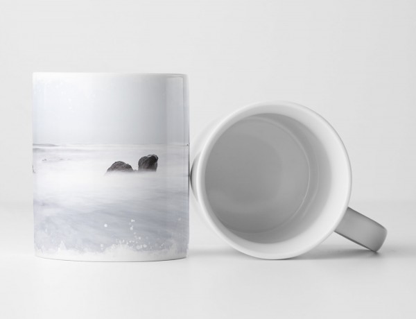 Paul Sinus Art Tasse Geschenk Landschaftsfotografie – Winteraussicht am Meer Island