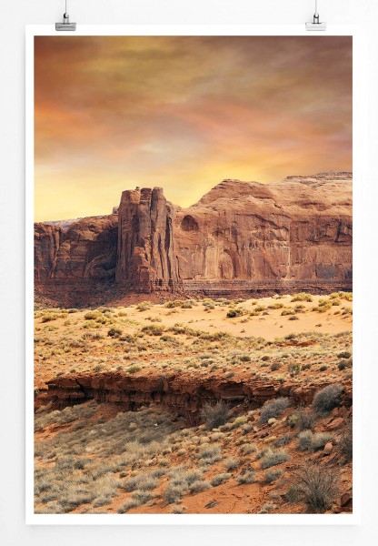 Paul Sinus Art Monument Valley bei Sonnenaufgang 60x90cm Poster