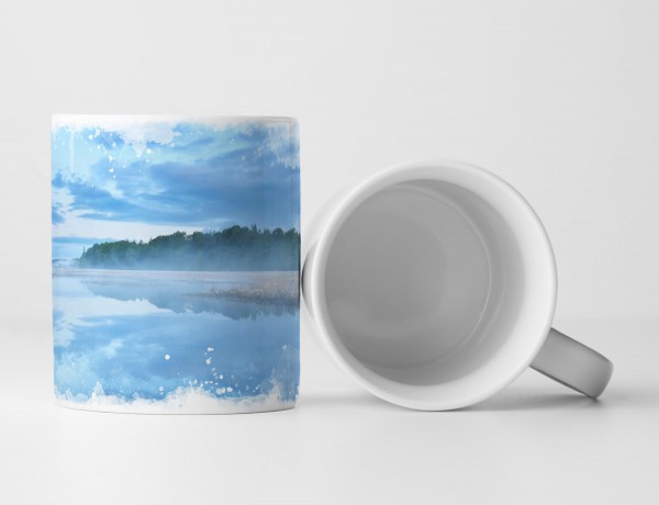 Paul Sinus Art Tasse Geschenk nebliger Morgen – Naturfotografie