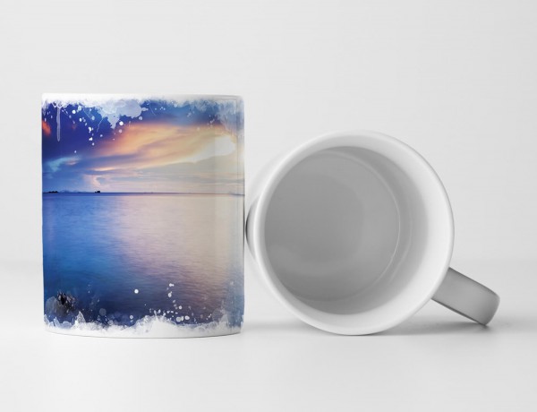 Paul Sinus Art Tasse Geschenk Landschaftsfotografie – Sonnenaufgang über dem Ozean