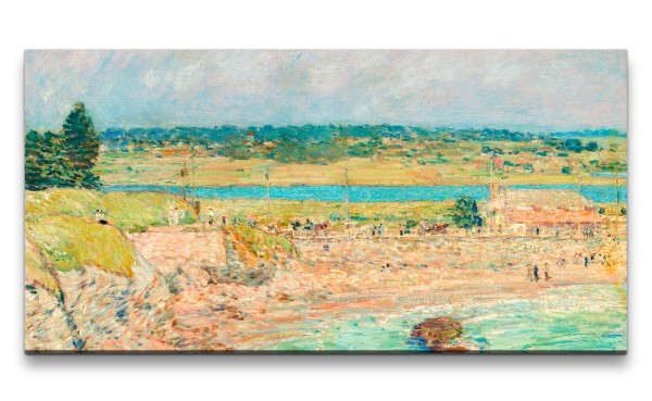 Paul Sinus Art Remaster 120x60cm Frederick Childe Hassam berühmtes Wandbild Bailey’s Beach Wunderschön Zeitlos