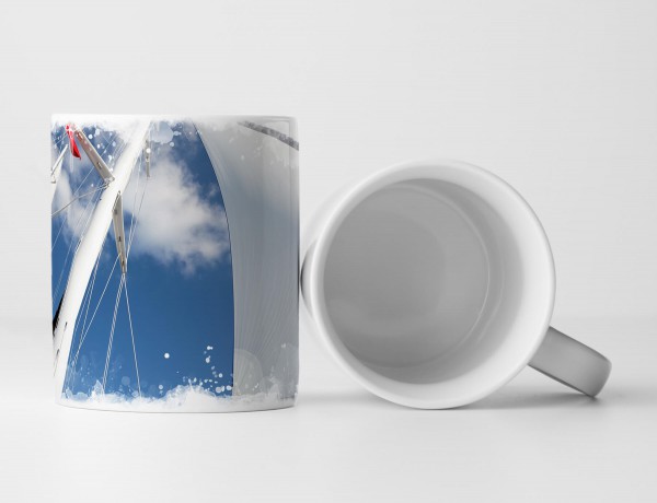 Paul Sinus Art Tasse Geschenk Fotografie – Segelboot Mast