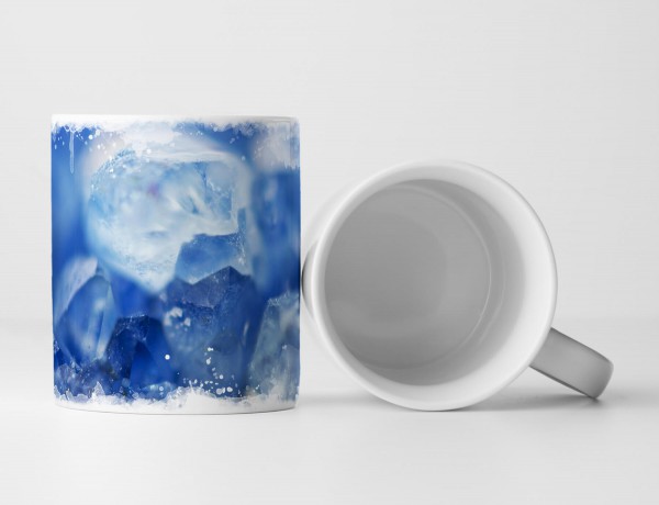 Paul Sinus Art Tasse Geschenk Kristall – Nahaufnahme Eis