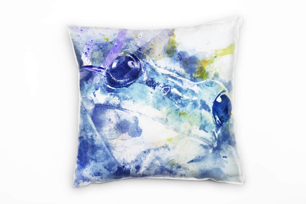 Paul Sinus Art Frog Fresh Deko Kissen Bezug 40x40cm für Couch Sofa Lounge Zierkissen