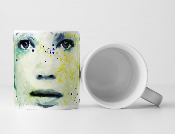 Paul Sinus Art Jennifer Lawrence V Tasse als Geschenk, Design Sinus Art