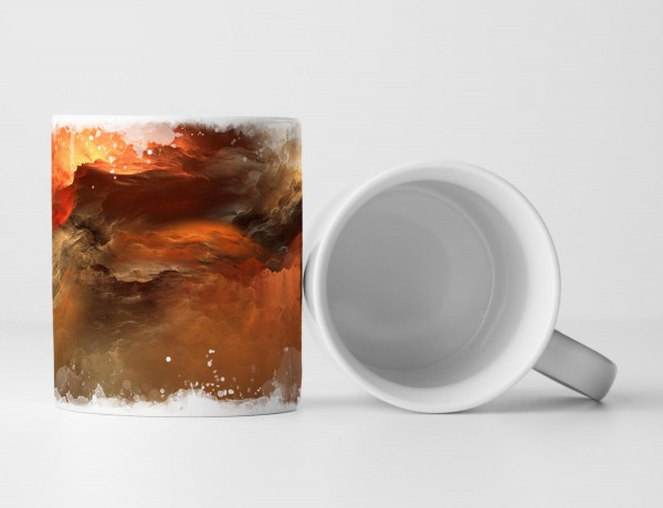 Paul Sinus Art Tasse Geschenk Farbenfrohes abstraktes Bild