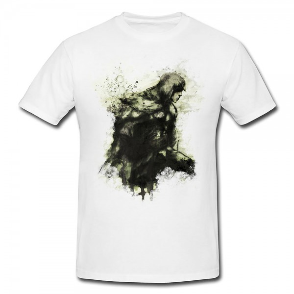 Paul Sinus Art Assassins Creed Black Angel Premium Herren und Damen T-Shirt Motiv aus Paul Sinus Aquarell